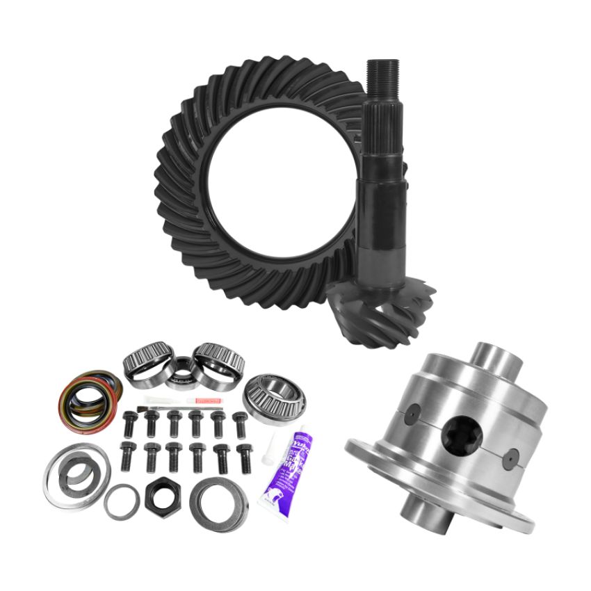 Yukon Gear & Axle YGK2178 Yukon 11.25in Dana 80 3.54 Rear Ring & Pinion Install Kit 35 Spline Positraction 4.375in BRG