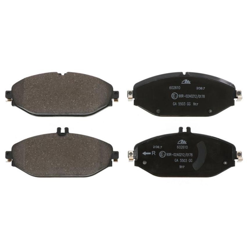 ATE 602610 ATE Original Semi-Metallic Front Disc Brake Pad Set 602610 for Mercedes-Benz