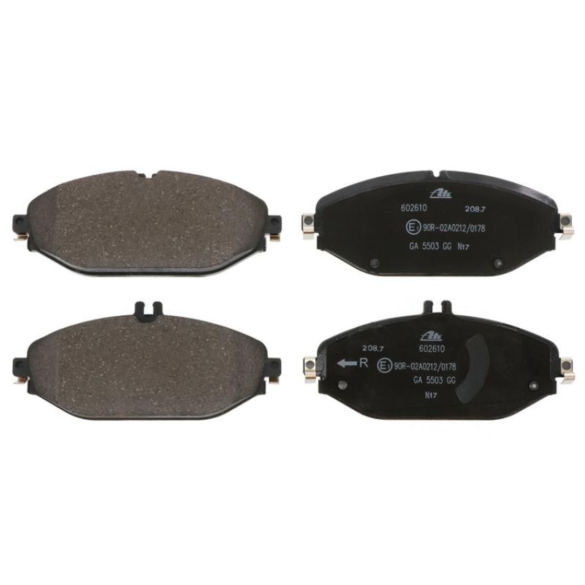 ATE 602610 ATE Original Semi-Metallic Front Disc Brake Pad Set 602610 for Mercedes-Benz