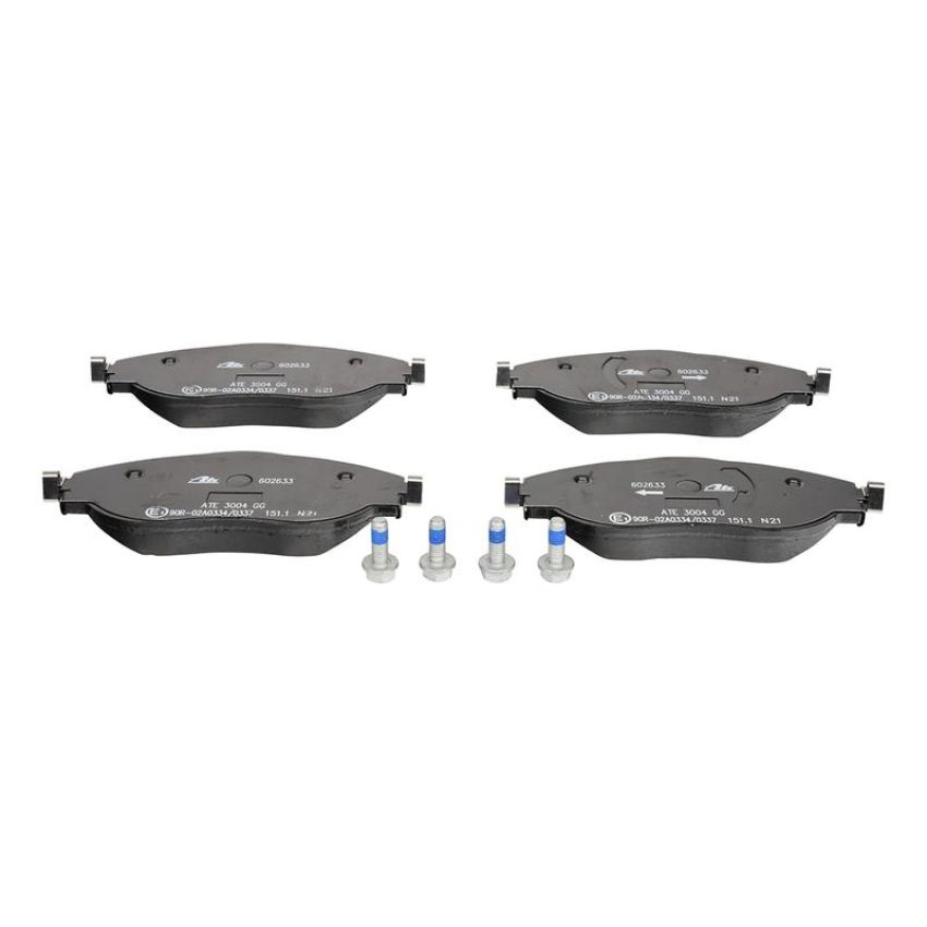 ATE 602633 ATE Original Semi-Metallic Front Disc Brake Pad Set 602633 for Audi, Volkswagen