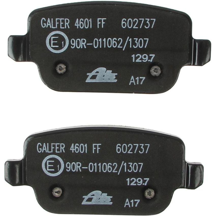 ATE 602737 ATE Original Semi-Metallic Rear Disc Brake Pad Set 602737 for Land Rover, Volvo