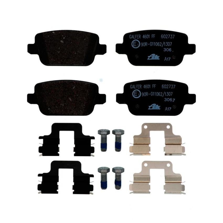 ATE 602737 ATE Original Semi-Metallic Rear Disc Brake Pad Set 602737 for Land Rover, Volvo