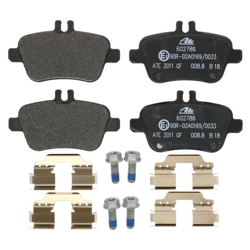 ATE 602786 ATE Semi-Metallic Rear Disc Brake Pad Set 602786 for INFINITI, Mercedes-Benz