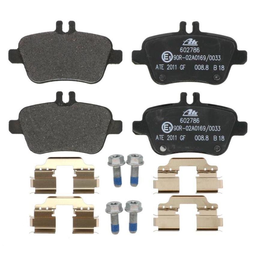 ATE 602786 ATE Semi-Metallic Rear Disc Brake Pad Set 602786 for INFINITI, Mercedes-Benz