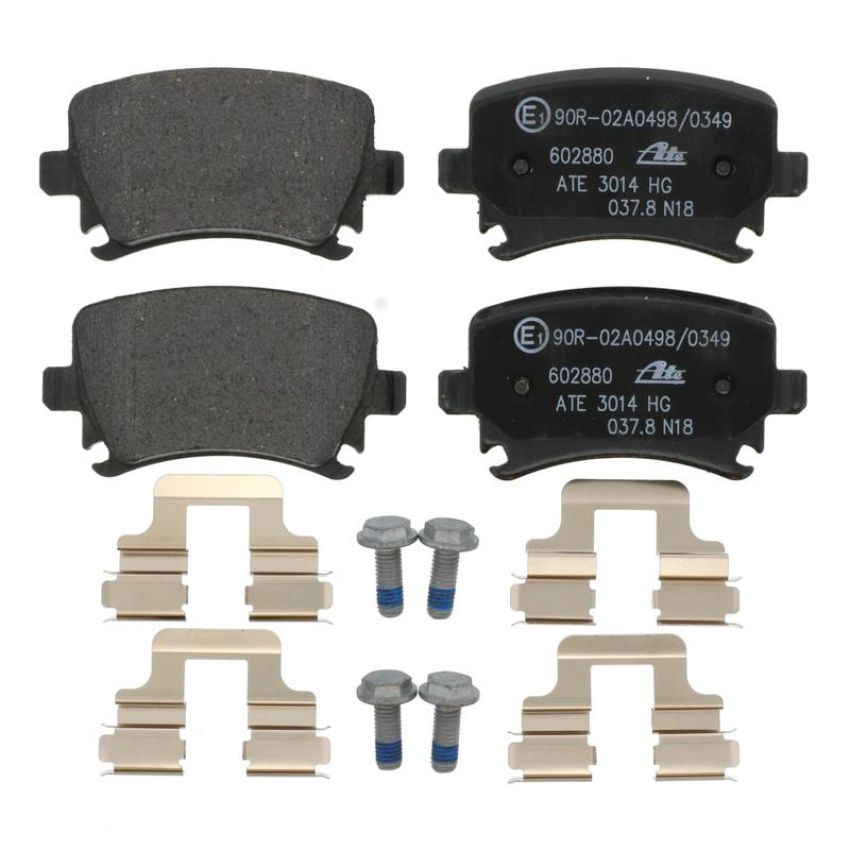 ATE 602880 ATE Original Semi-Metallic Rear Disc Brake Pad Set 602880 for Audi, Volkswagen