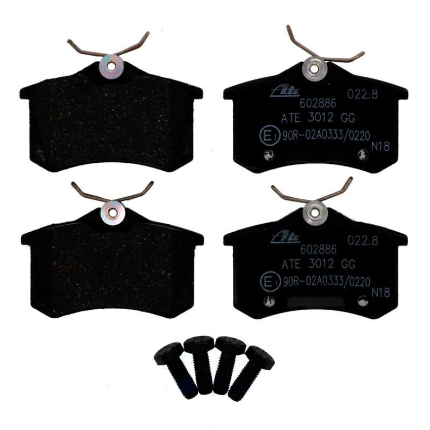 ATE 602886 ATE Original Semi-Metallic Rear Disc Brake Pad Set 602886 for Audi, Volkswagen