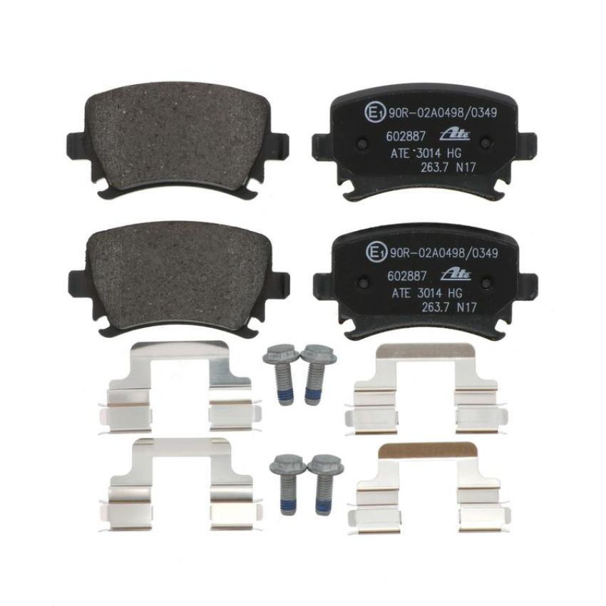 ATE 602887 ATE Original Semi-Metallic Rear Disc Brake Pad Set 602887 for Audi, Volkswagen