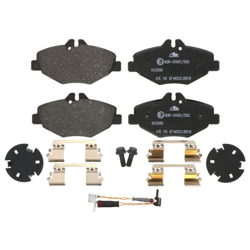 ATE 603999 ATE Original Semi-Metallic Front Disc Brake Pad Set 603999 for Mercedes-Benz