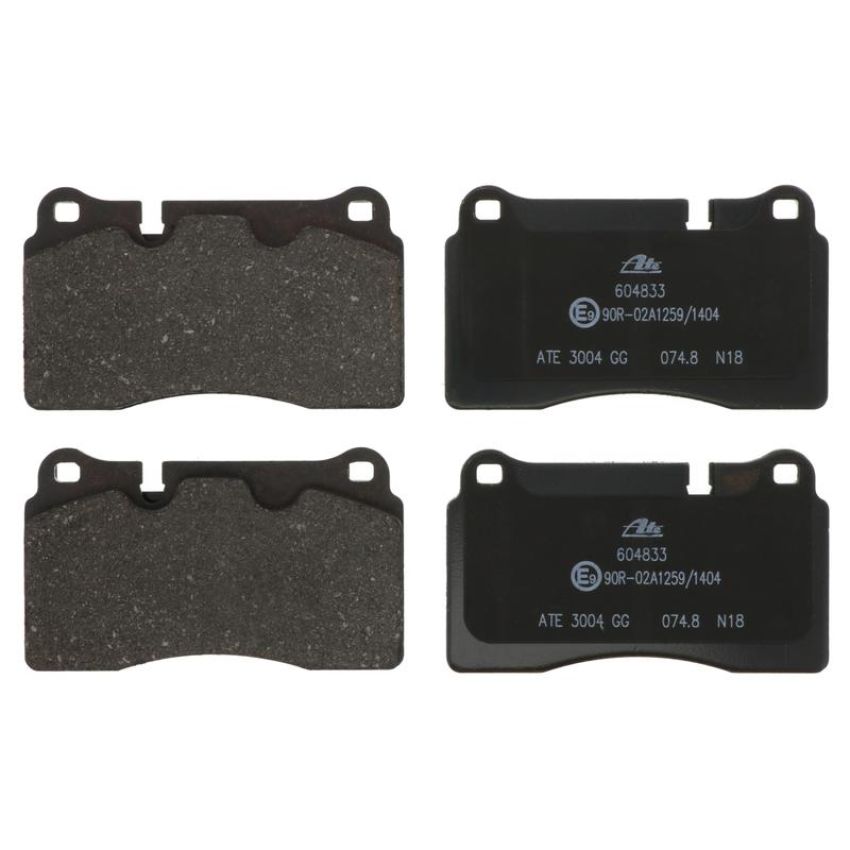 ATE 604833 ATE Semi-Metallic Front Disc Brake Pad Set 604833 for Audi, Chevrolet, VW