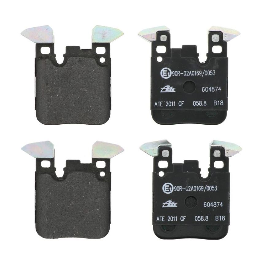 ATE 604874 ATE Original Semi-Metallic Rear Disc Brake Pad Set 604874 for BMW