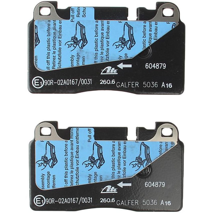 ATE 604879 ATE Original Semi-Metallic Front Disc Brake Pad Set 604879 for Audi, Porsche