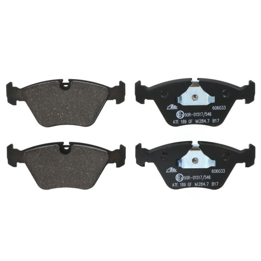 ATE 606033 ATE Original Semi-Metallic Front Disc Brake Pad Set 606033 for BMW
