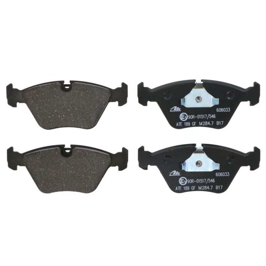 ATE 606033 ATE Original Semi-Metallic Front Disc Brake Pad Set 606033 for BMW