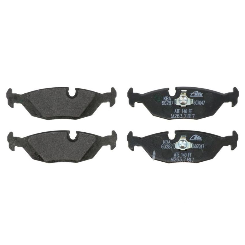 ATE 607047 ATE Original Semi-Metallic Rear Disc Brake Pad Set 607047 for BMW