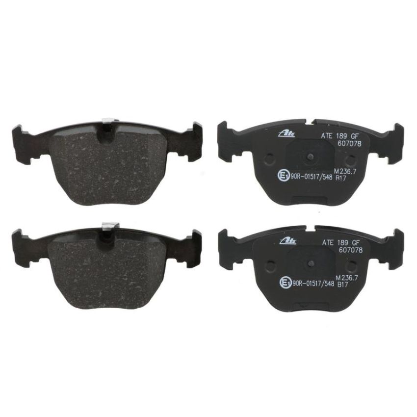ATE 607078 ATE Original Semi-Metallic Front Disc Brake Pad Set 607078 for BMW