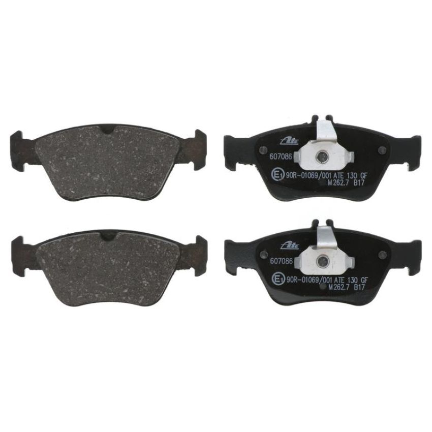 ATE 607086 ATE Original Semi-Metallic Front Disc Brake Pad Set 607086 for Mercedes-Benz