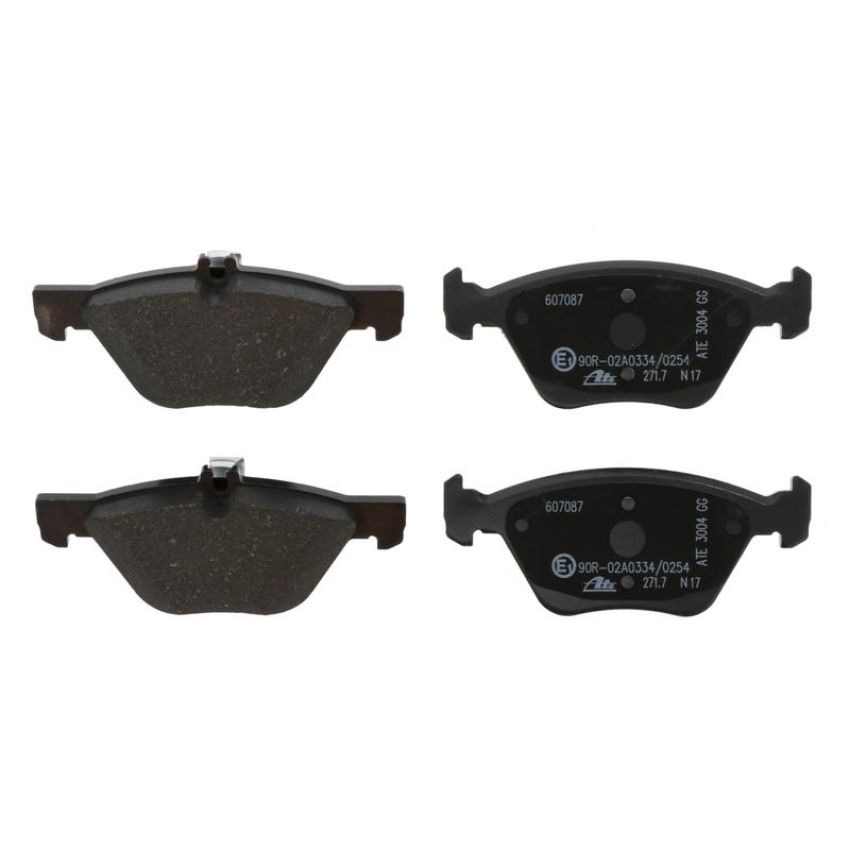 ATE 607087 ATE Semi-Metallic Front Disc Brake Pad Set 607087 for Chrysler, Mercedes-Benz