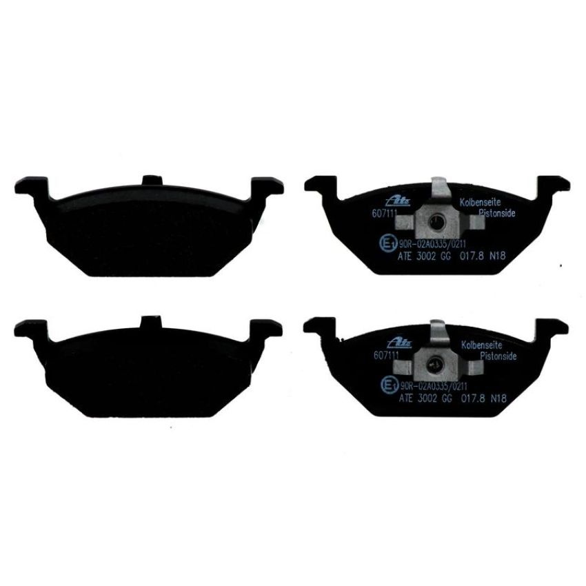 ATE 607111 ATE Original Semi-Metallic Front Disc Brake Pad Set 607111 for Volkswagen
