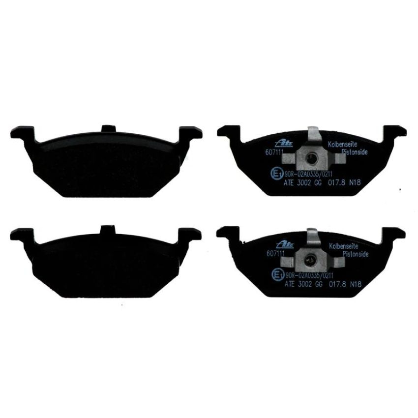 ATE 607111 ATE Original Semi-Metallic Front Disc Brake Pad Set 607111 for Volkswagen