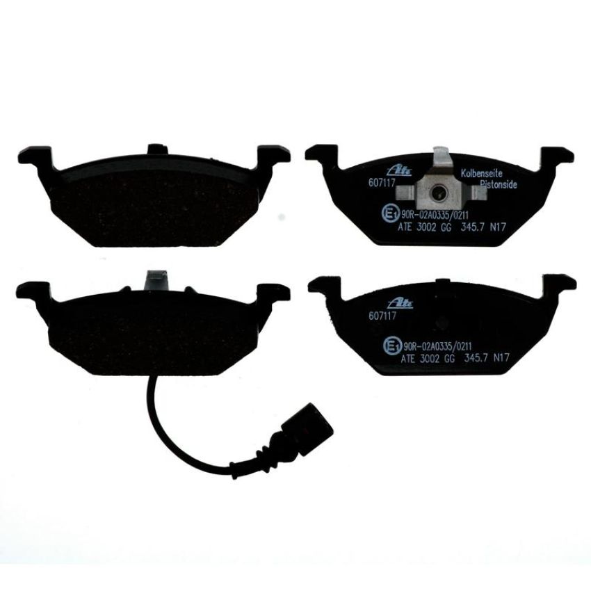 ATE 607117 ATE Original Semi-Metallic Front Disc Brake Pad Set 607117 for Volkswagen