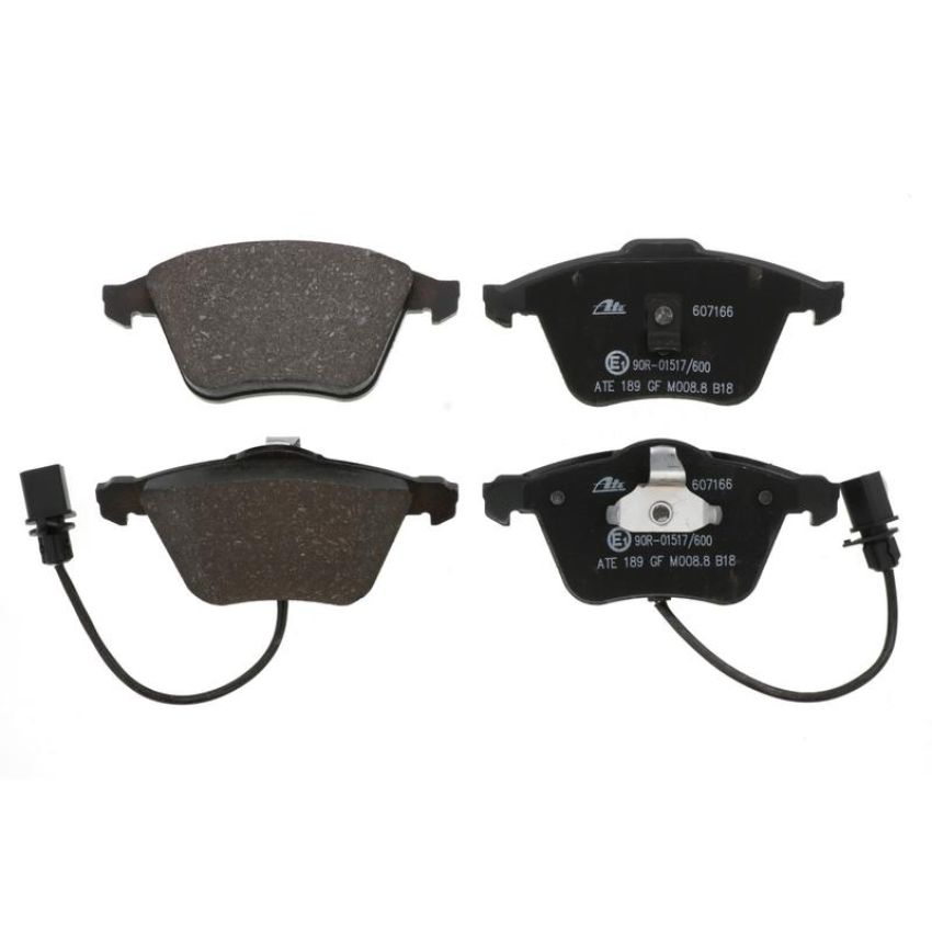 ATE 607166 ATE Original Semi-Metallic Front Disc Brake Pad Set 607166 for Audi, Volvo