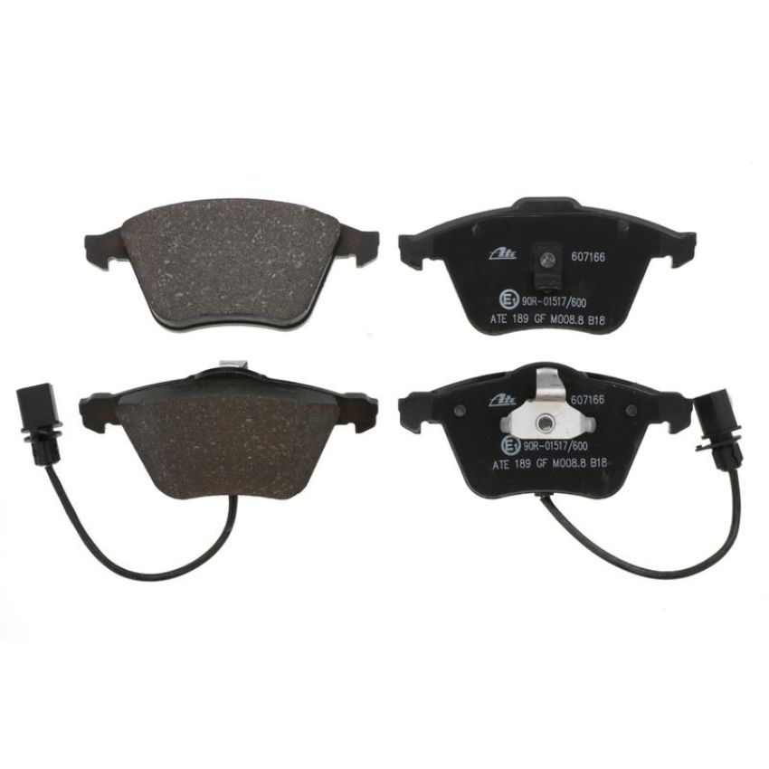 ATE 607166 ATE Original Semi-Metallic Front Disc Brake Pad Set 607166 for Audi, Volvo