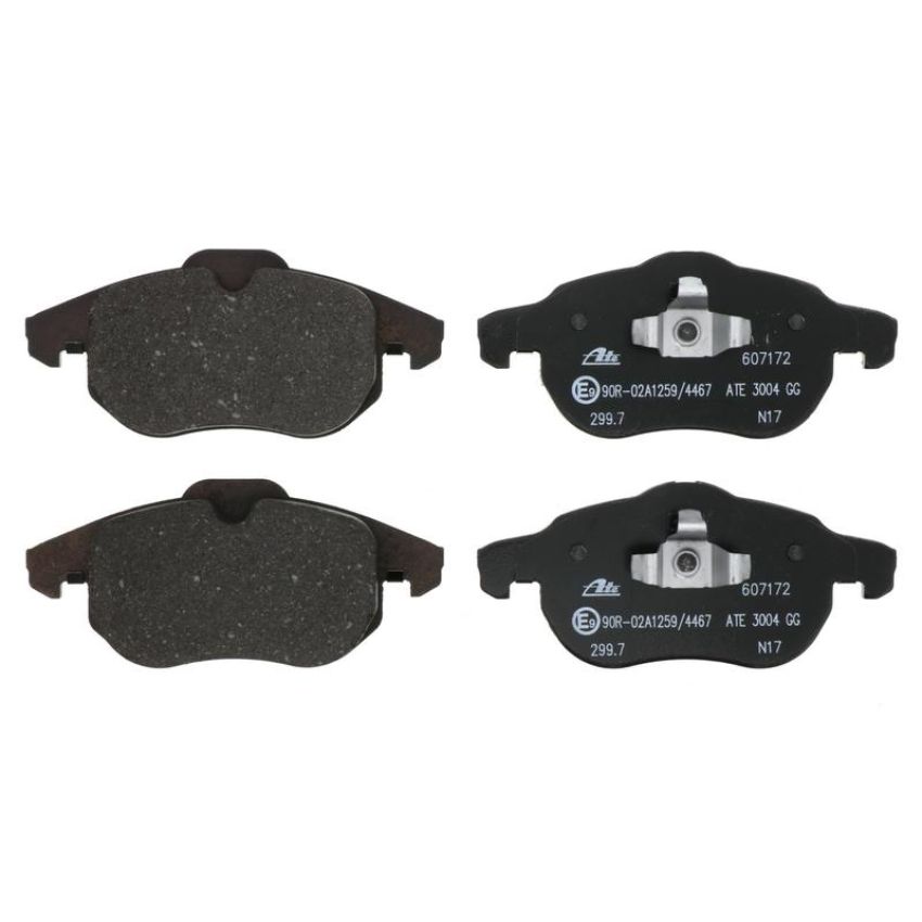 ATE 607172 ATE Original Semi-Metallic Front Disc Brake Pad Set 607172 for Saab