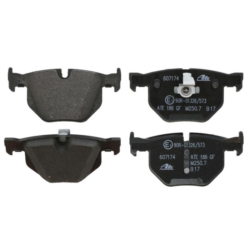 ATE 607174 ATE Original Semi-Metallic Rear Disc Brake Pad Set 607174 for BMW