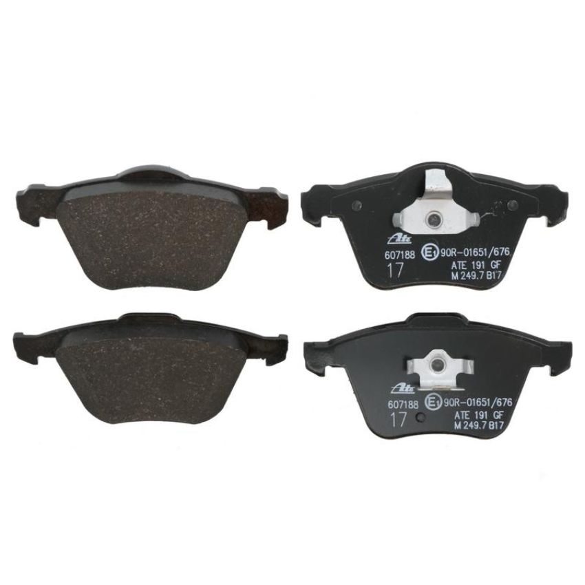 ATE 607188 ATE Original Semi-Metallic Front Disc Brake Pad Set 607188 for Volvo
