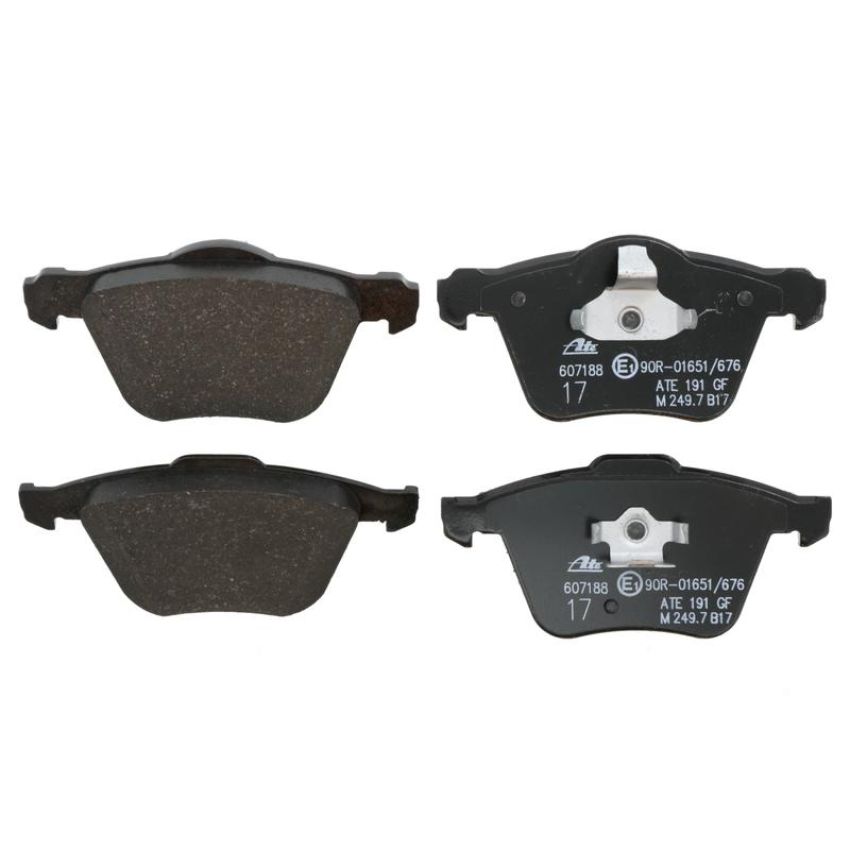 ATE 607188 ATE Original Semi-Metallic Front Disc Brake Pad Set 607188 for Volvo