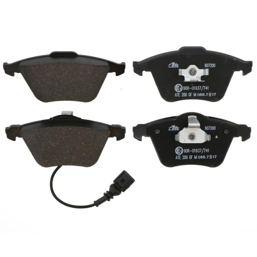 ATE 607200 ATE Original Semi-Metallic Front Disc Brake Pad Set 607200 for Volkswagen