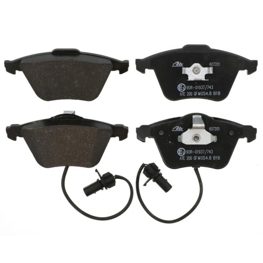 ATE 607201 ATE Original Semi-Metallic Front Disc Brake Pad Set 607201 for Audi
