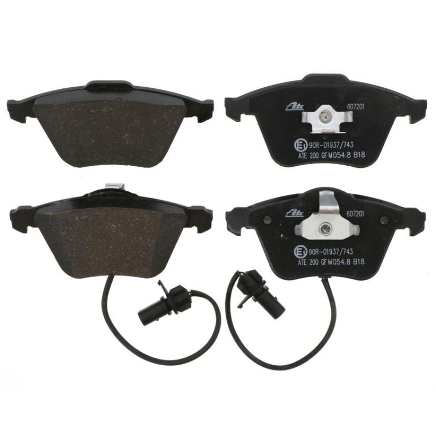 ATE 607201 ATE Original Semi-Metallic Front Disc Brake Pad Set 607201 for Audi