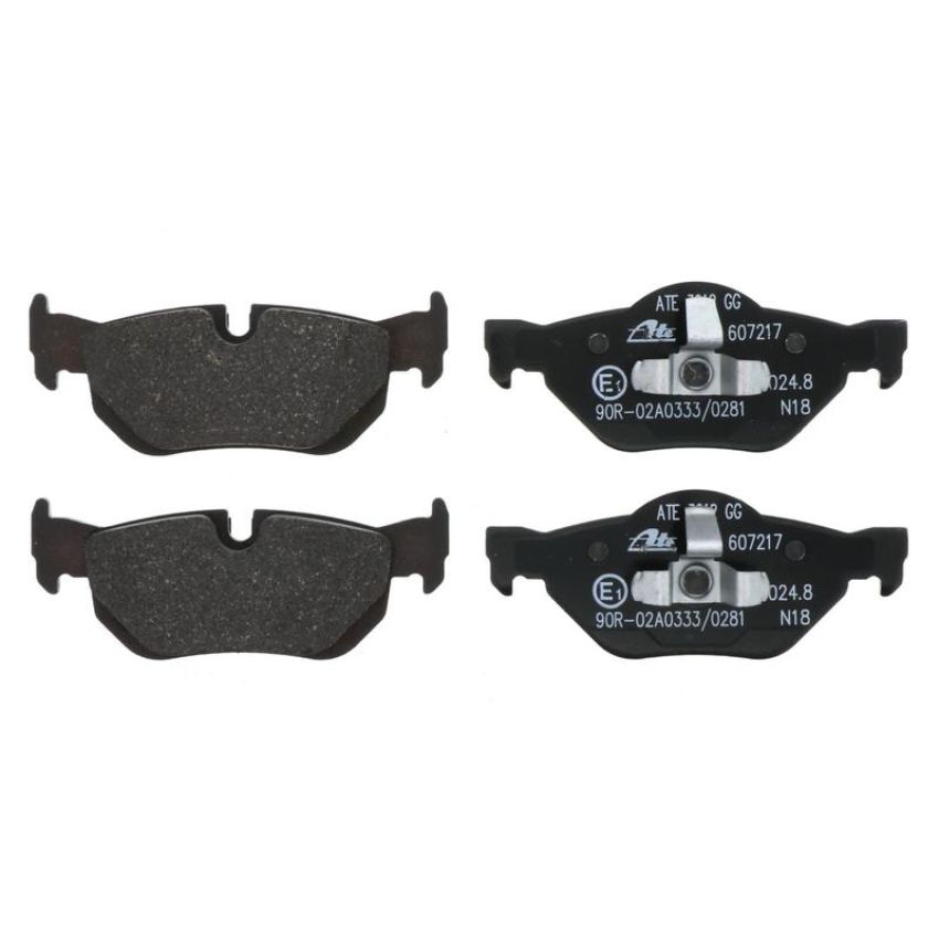 ATE 607217 ATE Original Semi-Metallic Rear Disc Brake Pad Set 607217 for BMW