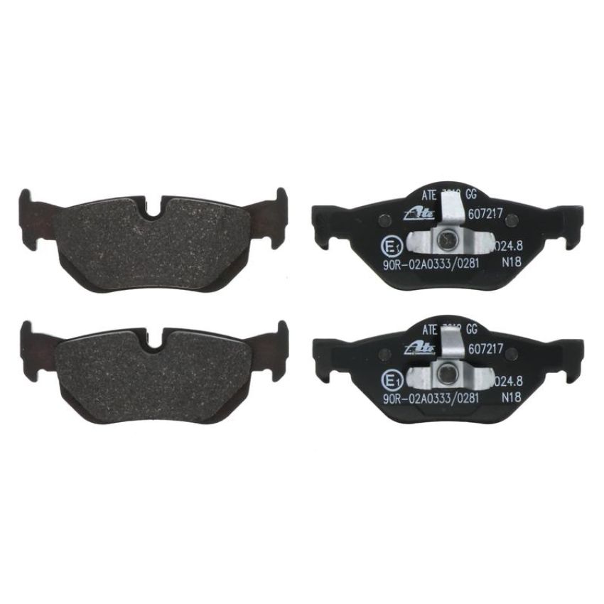 ATE 607217 ATE Original Semi-Metallic Rear Disc Brake Pad Set 607217 for BMW