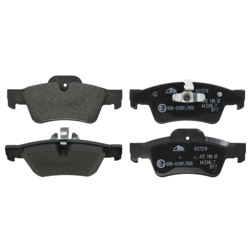 ATE 607219 ATE Original Semi-Metallic Rear Disc Brake Pad Set 607219 for Mercedes-Benz
