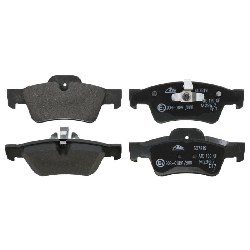 ATE 607219 ATE Original Semi-Metallic Rear Disc Brake Pad Set 607219 for Mercedes-Benz