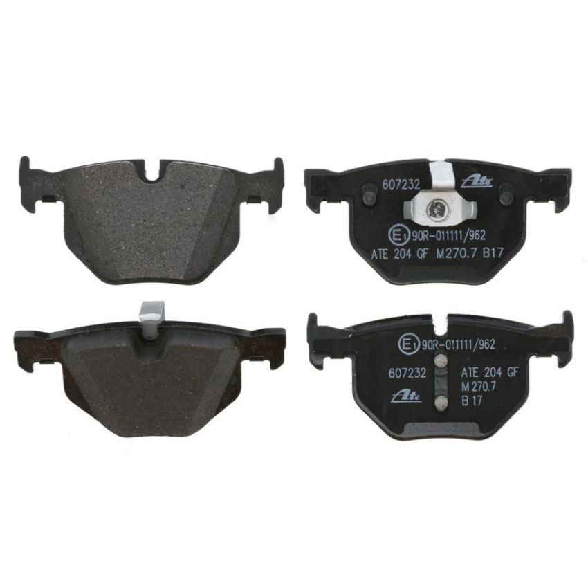 ATE 607232 ATE Original Semi-Metallic Rear Disc Brake Pad Set 607232 for BMW
