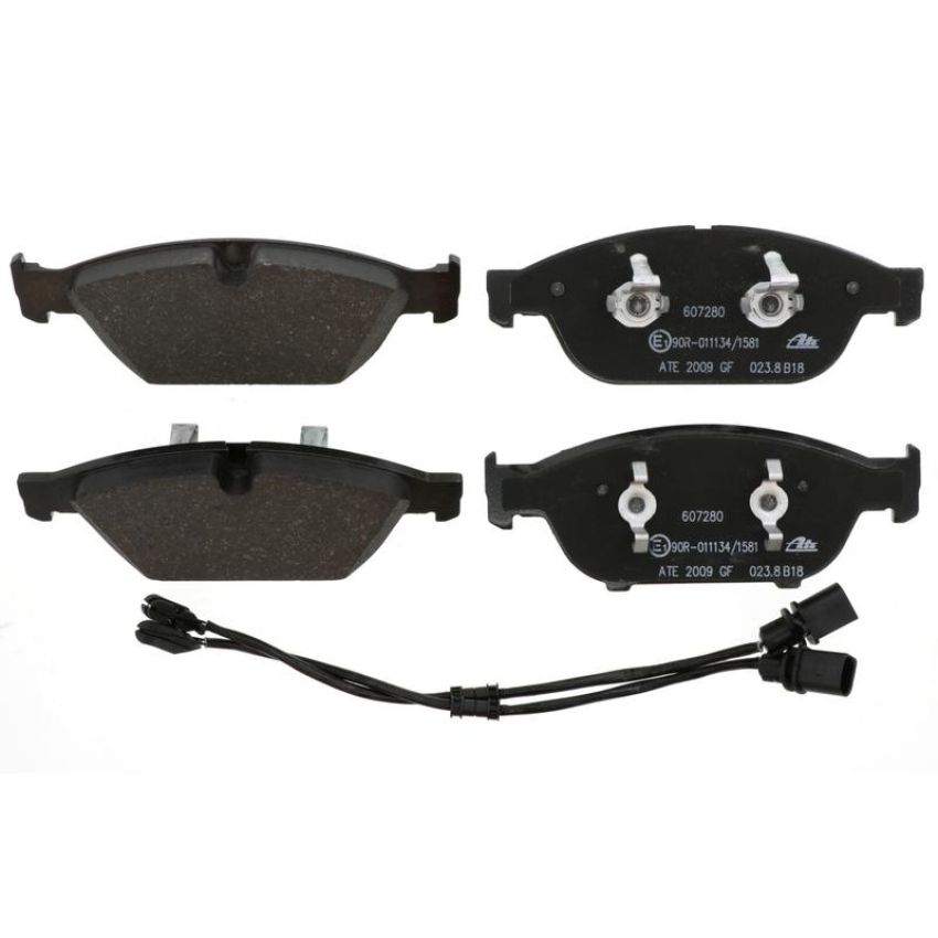 ATE 607280 ATE Original Semi-Metallic Front Disc Brake Pad Set 607280 for Audi