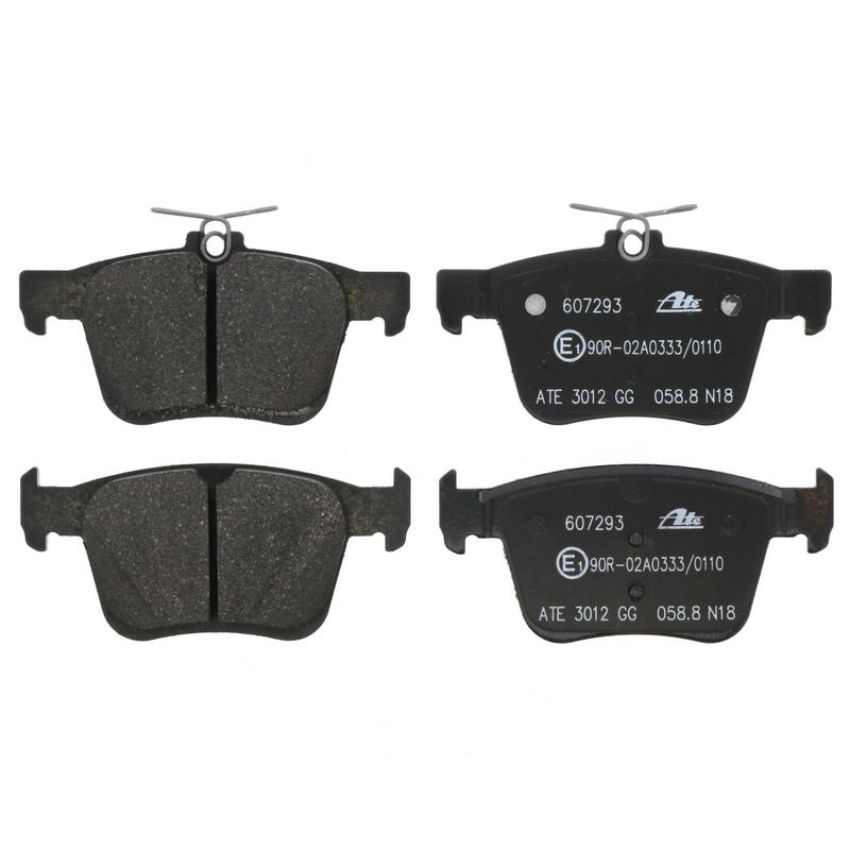 ATE 607293 ATE Original Semi-Metallic Rear Disc Brake Pad Set 607293 for Audi, Volkswagen
