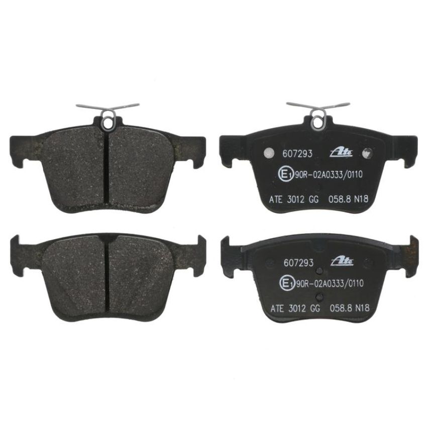 ATE 607293 ATE Original Semi-Metallic Rear Disc Brake Pad Set 607293 for Audi, Volkswagen