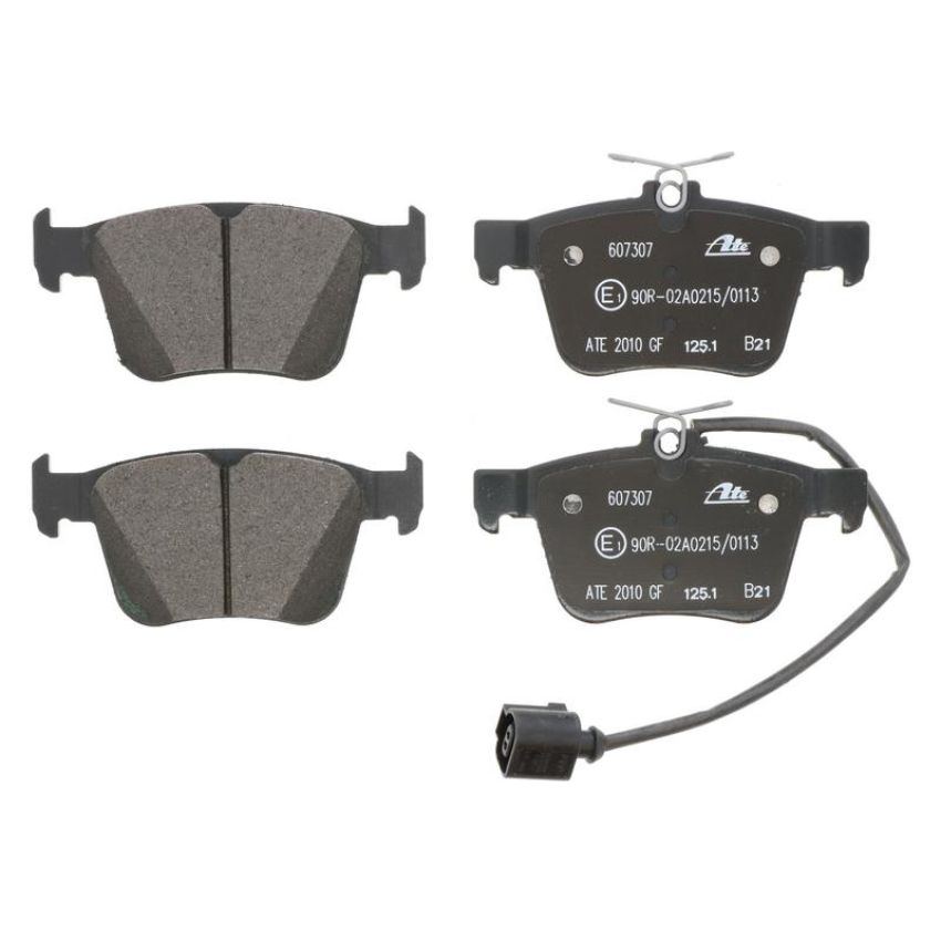 ATE 607307 ATE Original Semi-Metallic Rear Disc Brake Pad Set 607307 for Audi