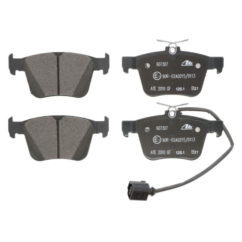 ATE 607307 ATE Original Semi-Metallic Rear Disc Brake Pad Set 607307 for Audi