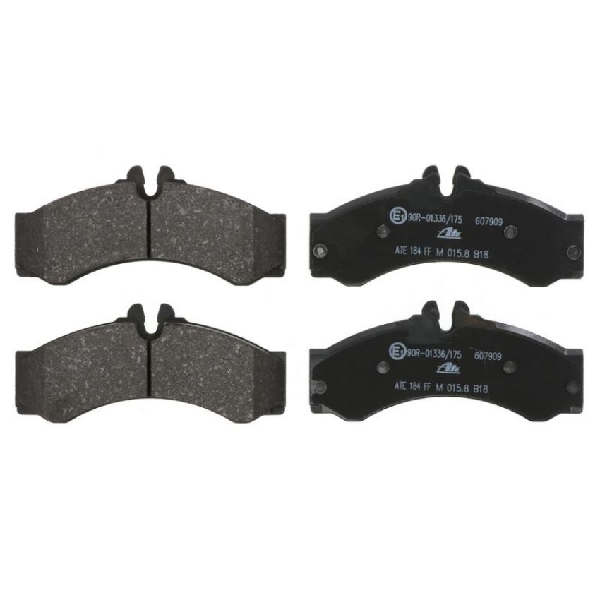 ATE 607909 ATE Semi-Metallic Front Disc Brake Pad Set 607909 for Dodge, Freightliner