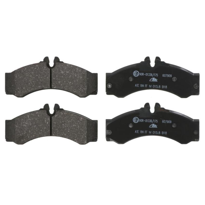 ATE 607909 ATE Semi-Metallic Front Disc Brake Pad Set 607909 for Dodge, Freightliner