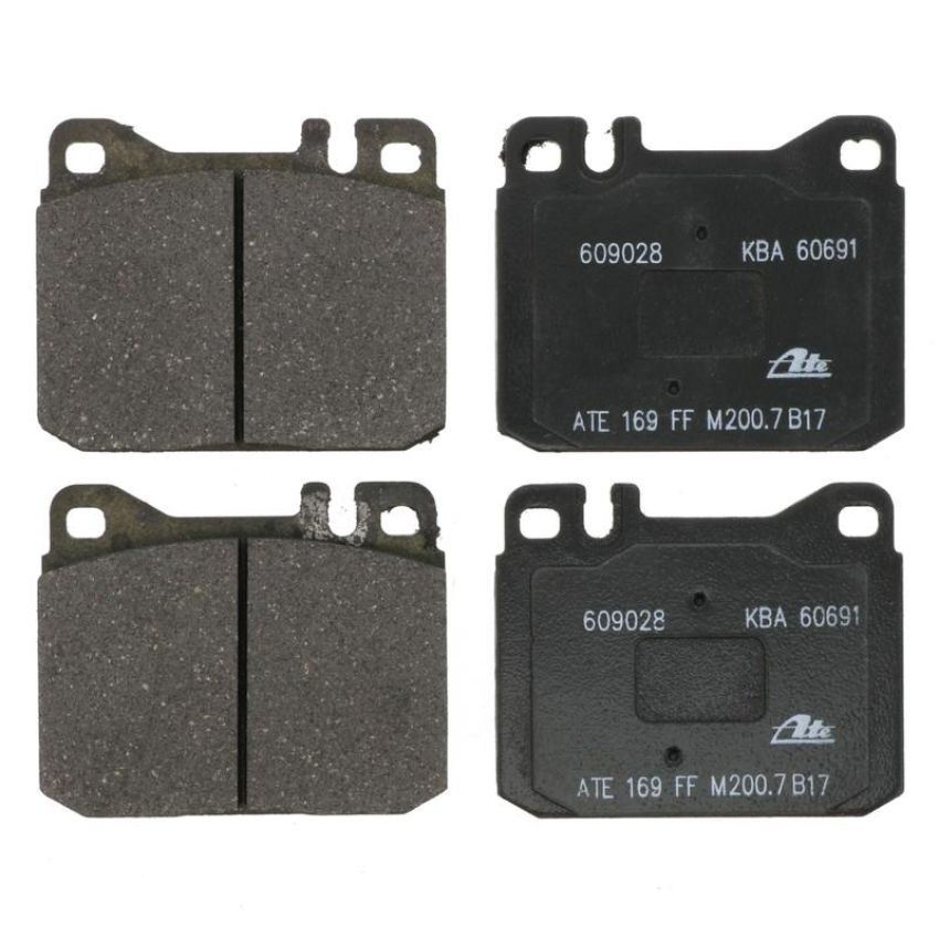 ATE 609028 ATE Original Semi-Metallic Front Disc Brake Pad Set 609028 for Mercedes-Benz