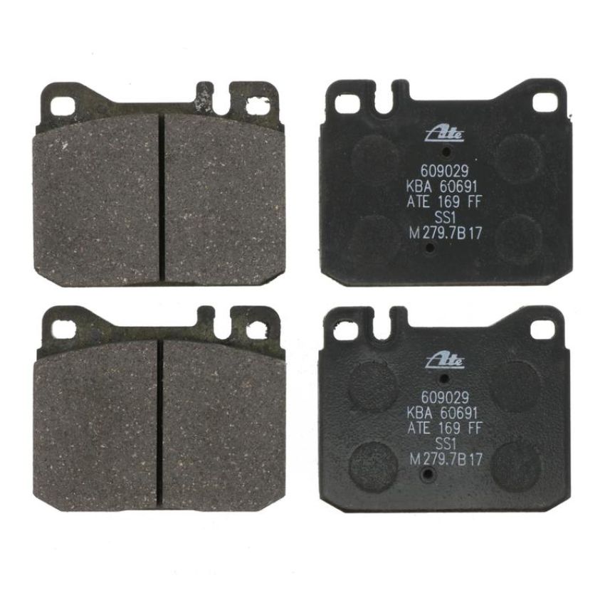 ATE 609029 ATE Original Semi-Metallic Front Disc Brake Pad Set 609029 for Mercedes-Benz
