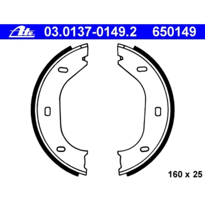 ATE 650149 ATE Parking Brake Shoe Set 650149 for BMW