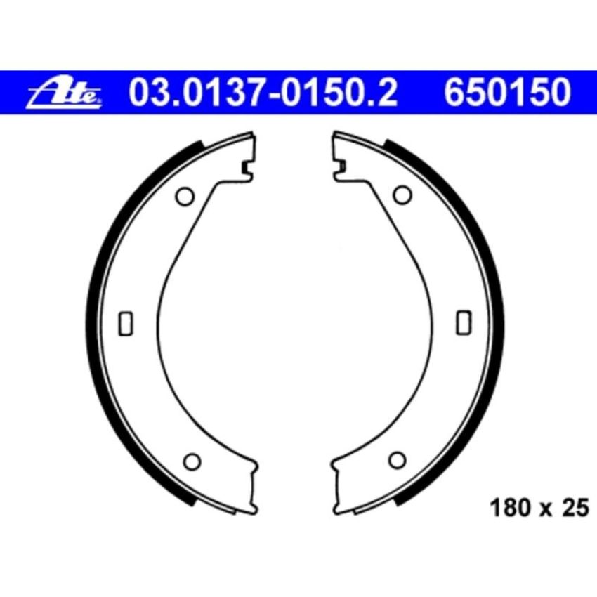 ATE 650150 ATE Parking Brake Shoe Set 650150 for BMW