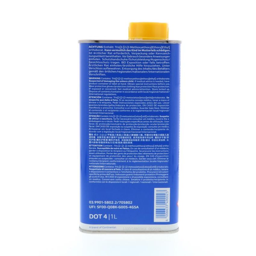 ATE 705802 ATE SL DOT 4 Brake Fluid 705802 for Modern Braking Systems